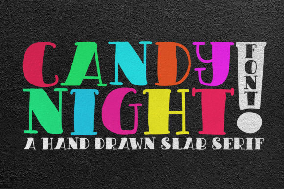 Candy Night: A Display Font for Editorial Design