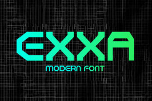 Exxa: A Modern Display Font for Creative Crafters