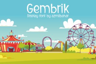 Gembrik: A Playful Display Font for Creative Branding