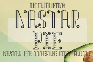 Nastar Pie: A Bold Display Font for Editorial Design