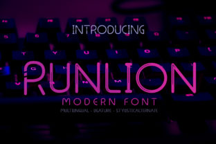 Runlion: A Modern Display Font for Editorial Design