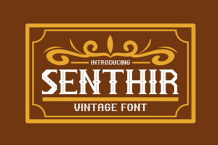 Senthir: A Bold Vintage Font for Creative Branding