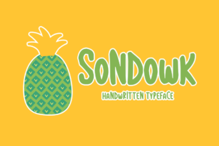 Sondowk: A Handwritten Font for Creative Branding