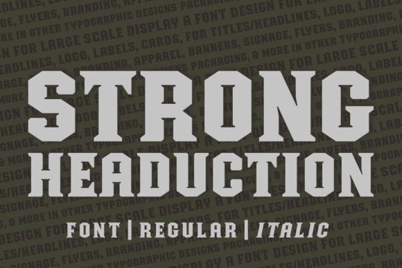 Strong Headucation: A Display Font for Bold Web Design
