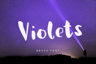 Violets: A Whimsical Display Font for Digital Branding